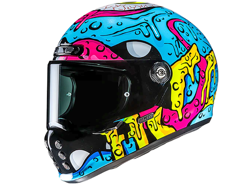 Купить Мотошлем Интеграл HJC V10 Squeeze MC28 / Микс