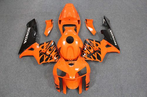 Комплект пластика для мотоцикла Honda CBR 600 RR 05-06 Оранжево-Черный Заводской