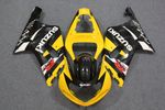 Комплект пластика для мотоцикла Suzuki GSX-R600/750 01-03 Желто-Черный