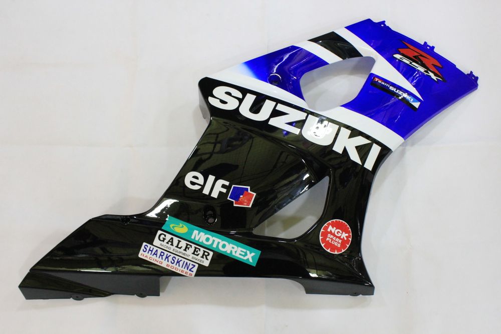 Комплект пластика для мотоцикла Suzuki GSX-R1000 03-04 Сине-Бело-Чёрный