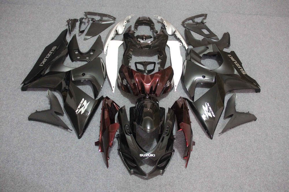 Комплект пластика для мотоцикла Suzuki GSX-R1000 09-15 Черно-Бордовый