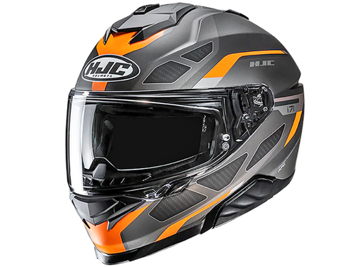 Купить Мотошлем Интеграл HJC i71 Zest MC7SF / Серо-оранжевый