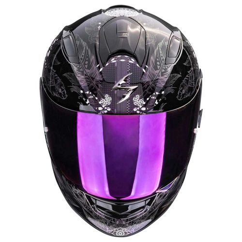 Купить Мотошлем Интеграл Scorpion EXO EXO-491 Dream / Черно-фиолетовый