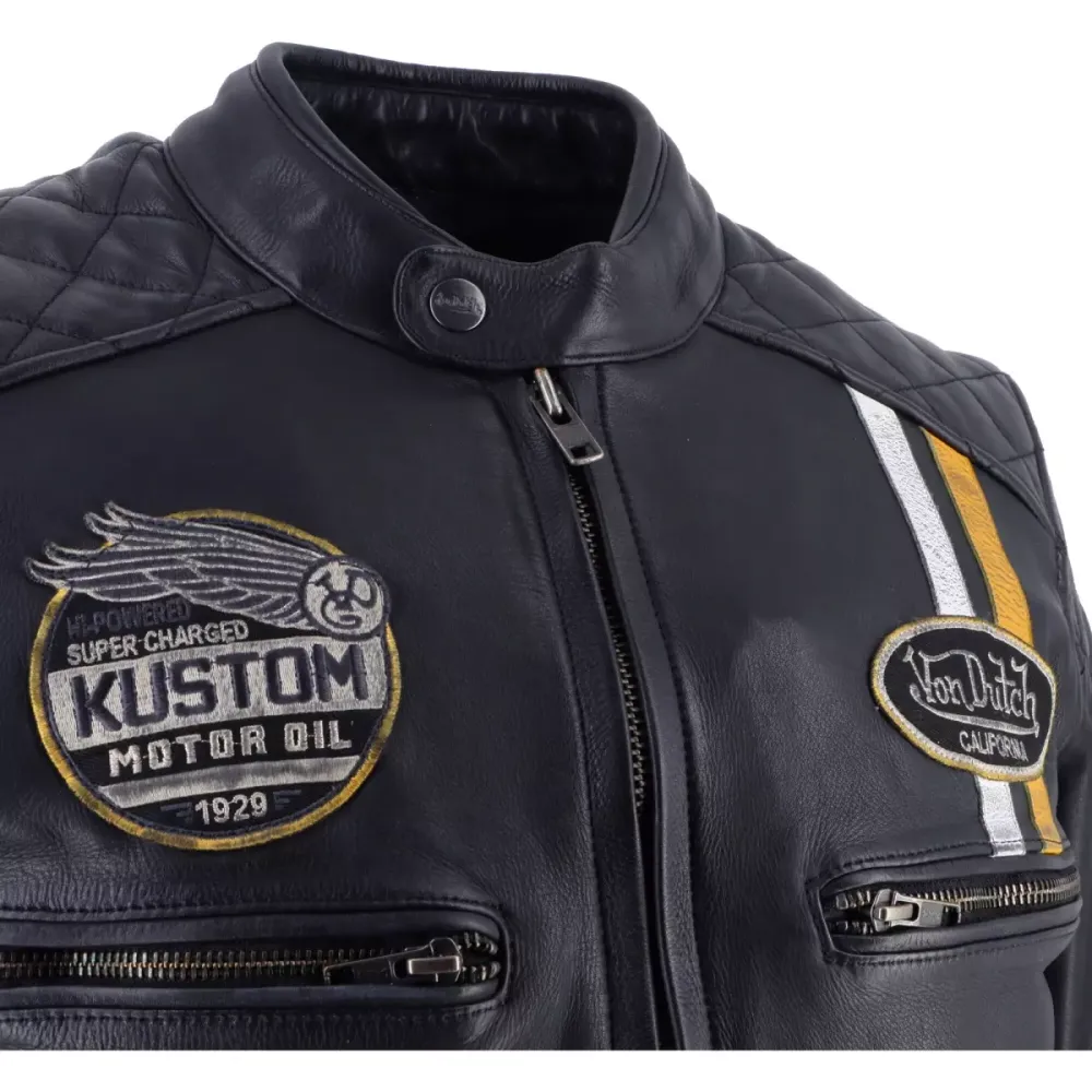Von Dutch Race Cuir Wash / Черно-желтый