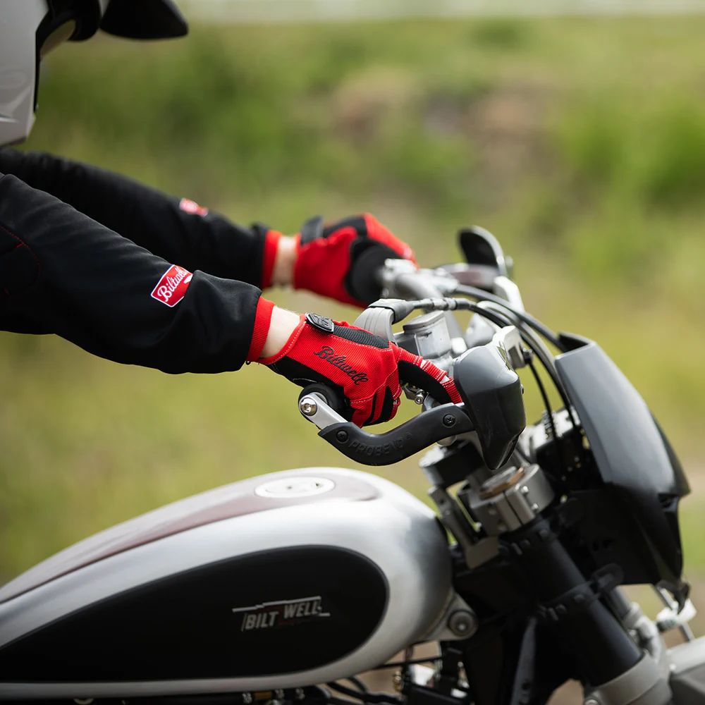 Moto Gloves / Красно-черный