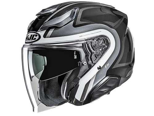 Купить Мотошлем Открытый HJC F31 Bask MC5 / Черно-серый
