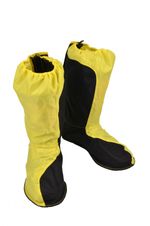 Дождевые бахилы Rain Boots / Открытая подошва / Черно-желтые