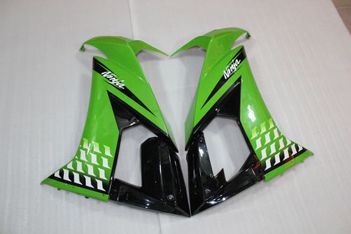 Комплект пластика для мотоцикла Kawasaki ZX-10R 08-10 Зелено-Черный Заводской COLOR+