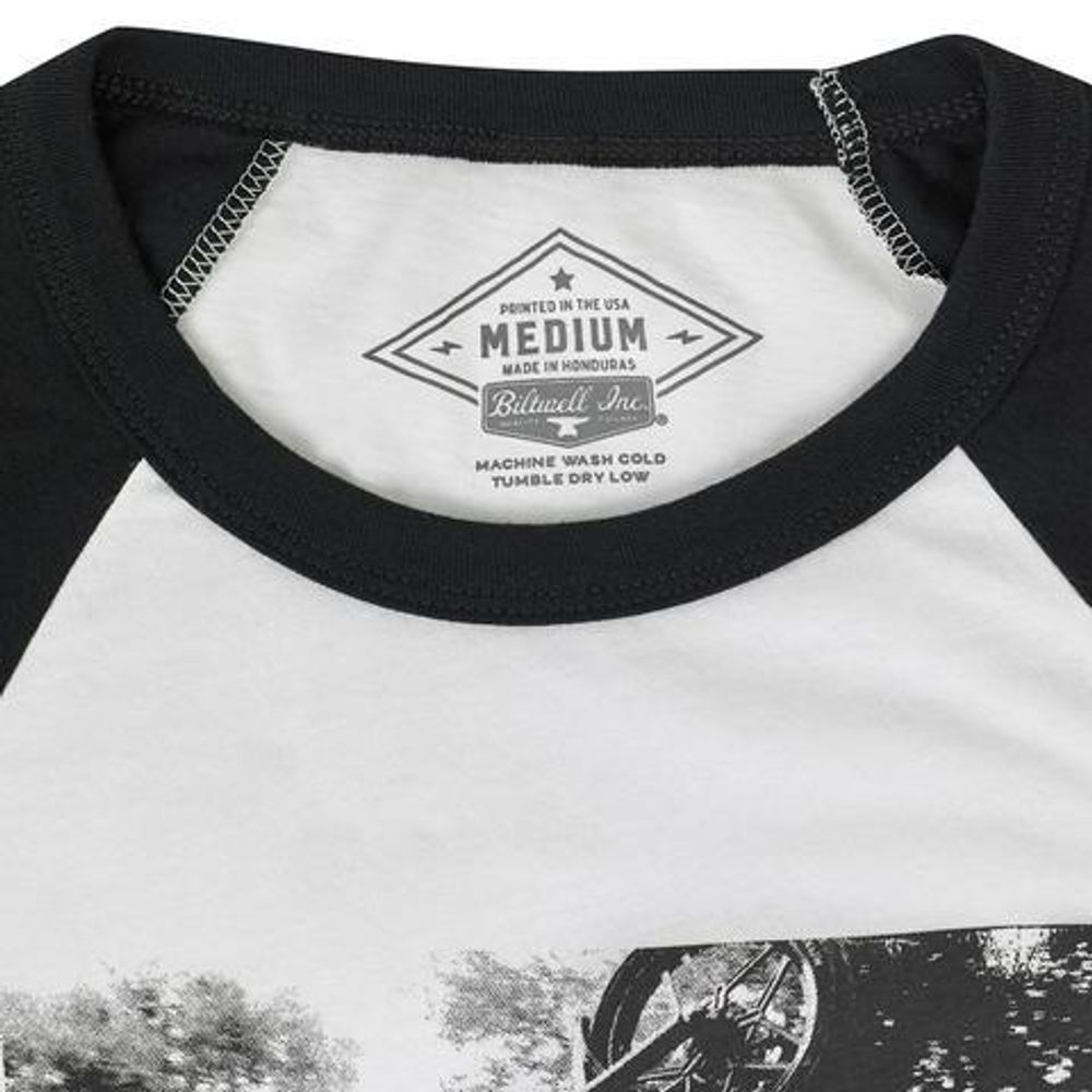 Not Dead Raglan / Черно-белый