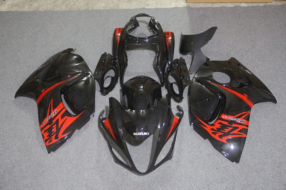 Комплект пластика для мотоцикла Suzuki GSX-R1300 08-16 Черно-Красный