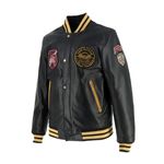 Von Dutch - Collegian Cuir Rag Jacket / Черно-желтый