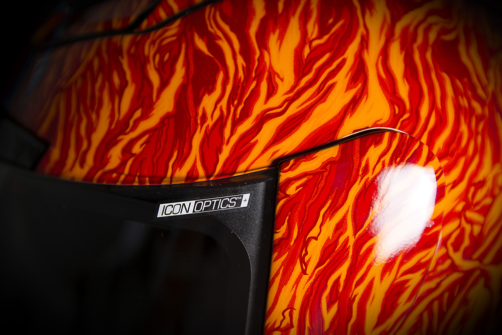 Мотошлем - ICON AIRMADA ELEMENTAL (оранжево-голубой)