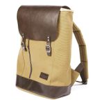 Sac a Dos Toile/Cuir / Коричнево-бежевый