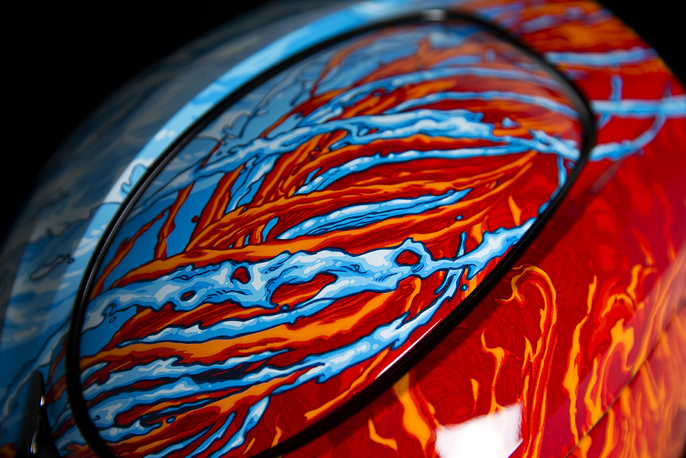 Мотошлем - ICON AIRMADA ELEMENTAL (оранжево-голубой)