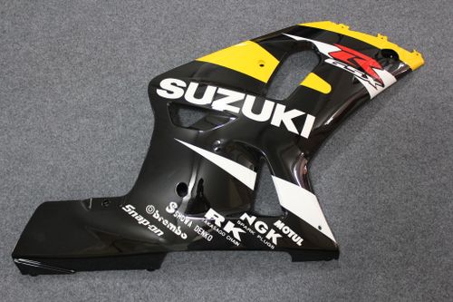 Комплект пластика для мотоцикла Suzuki GSX-R600/750 01-03 Желто-Черный