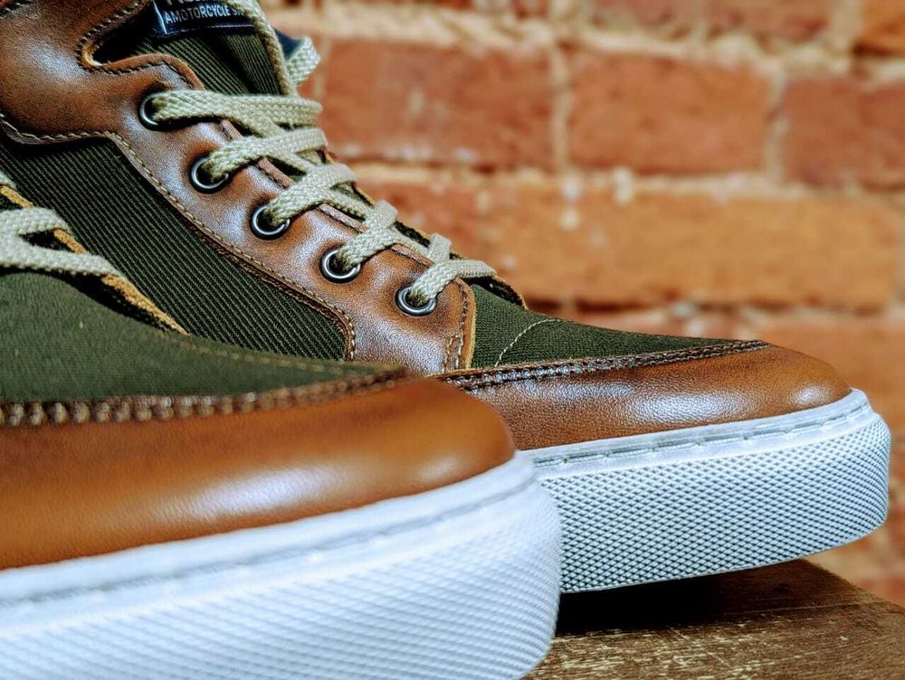 Kobe Toile Armalith-Cuir / Хаки-Коричневый