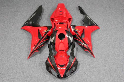 Комплект пластика для мотоцикла Honda CBR 1000RR 06-07 Красно-Черный