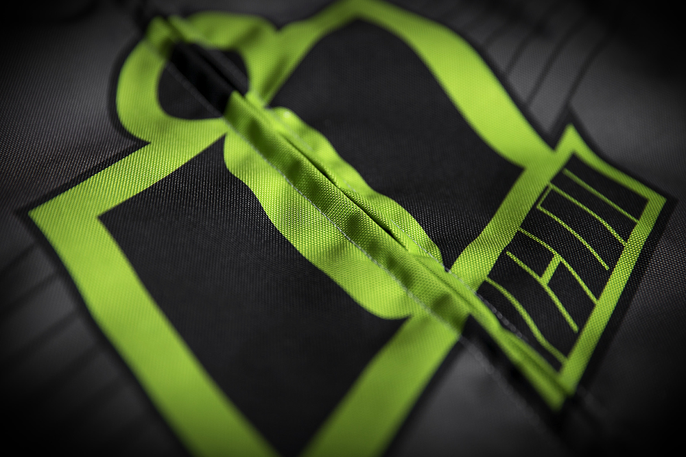 Мотокуртка - ICON OVERLORD (текстиль, серо-зеленая)