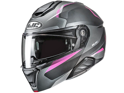 Купить Мотошлем Модуляр HJC i91 Felio MC8SF / Серо-розовый