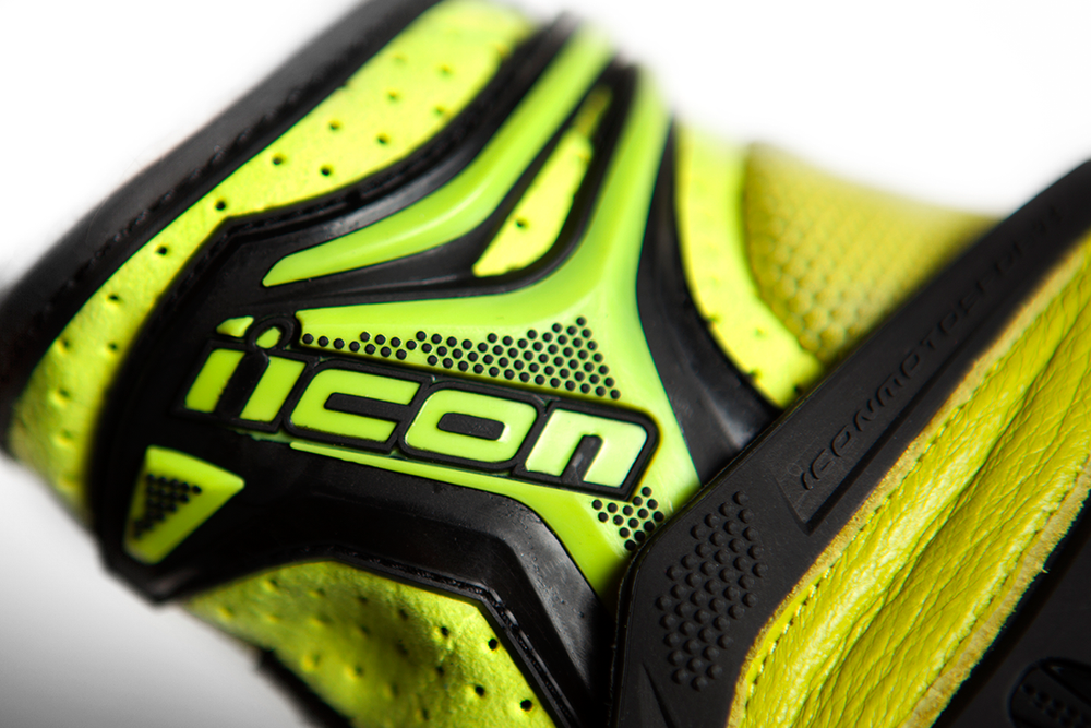 Мотоперчатки - ICON OVERLORD RESISTANCE (желтые)